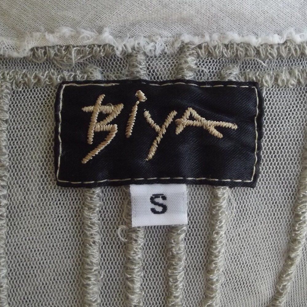 BIYA/Johnny Was Dress, S, Beige/Nude Mesh, Embroidered, SHEER, Cap shoulder - Picture 7 of 12